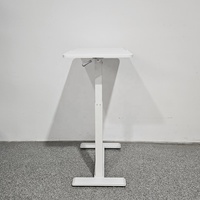 Bureau de bureau ergonomique moderne en métal à pied unique, mobile, pneumatique, réglable, écologique, avec plateau inclinable, vente chaude