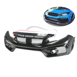 Kit carrosserie pour <span class=keywords><strong>Honda</strong></span> <span class=keywords><strong>Civic</strong></span> Type <span class=keywords><strong>R</strong></span> <span class=keywords><strong>FK8</strong></span> 2017 2018, lèvre de pare-chocs avant en fibre de carbone - Product Image 4
