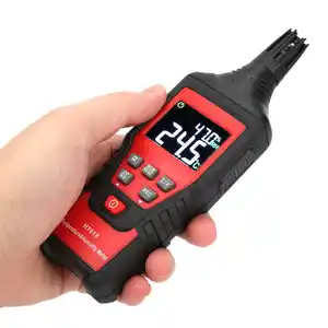 산업 창고 디지털 조사 습도 온도 Hygrothermograph 온도계 Humidometer 검사자 열 습도계 HT618