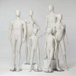 Cửa hàng thời trang trưng bày cửa sổ nữ toàn Thân Mặt trứng mờ màu be Ma Nơ Canh - Product Image 5