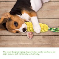 Jouet à mâcher pour chien en forme de maïs, en TPR, pour mâcher et nettoyer les dents, jouet interactif pour chiens agressifs - Vente Flash