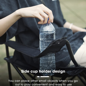 Silla Plegable de Tela Oxford Ligera y Portátil para Campamento, Senderismo, Viajes y Eventos al Aire Libre - Product Image 3