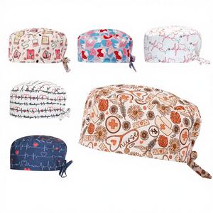 Gorro de Enfermera Tejido para Cabello Largo con Botones para Uso Hospitalario, Uniforme de Mujer en Spandex/Poliéster - Product Image 4