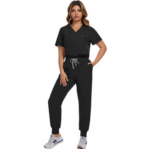 42122 Uniformes médicaux tissés OEM |   Ensemble de blouses médicales unisexes personnalisables à manches courtes, séchage rapide, plusieurs poches, coupe ergonomique pour - Product Image 2