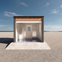 Maison conteneur préfabriquée de 10 pieds - Modulaire et portable, idéale comme poste de garde, bureau temporaire, école ou espace de vie