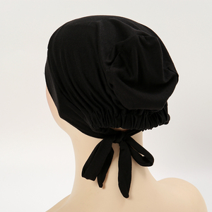 Hijab Istantaneo in Tinta Unita con Sottocappuccio, Turbante Musulmano per Donne, Cappuccio Interno in Modal - Product Image 4