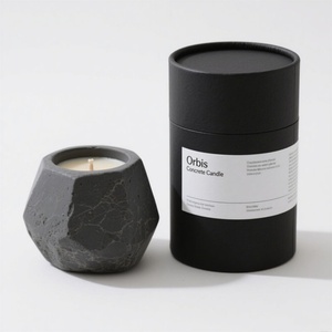 Biodegradable Candle Can Modern Cosmetic Packaging Custom Candle Cardboard Paper Tube Cylinder Jewelry <b>Gift</b> <b>Box</b> Packaging - Product Image 2
