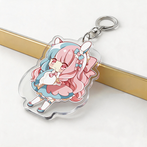 Cute Cartoon <b>Plastic</b> Keychain Clear Pendant Bag Charm Custom Anime Style <b>Plastic</b> <b>Key</b> <b>Ring</b> Souvenir Gift - Product Image 2
