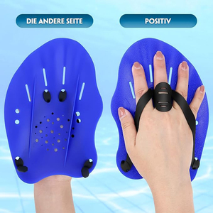 1 paire de palmelettes de natation pour adultes et enfants, dispositif d'entraînement avec sangles réglables - Product Image 3