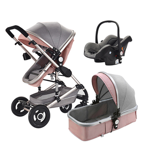 Poussette 3 en 1 de haute qualité pour bébé, système de voyage, porte-bébé réglable - Product Image 6