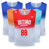 Custom Gradient Basketball Jersey Kit Printed Team Name & Number