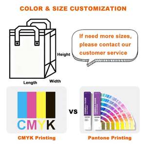 Wholesale Eco-Friendly Reusable Non-Woven Tote Shopping <b>Bag</b> Custom Logo and Size Letter Pattern - Product Image 3