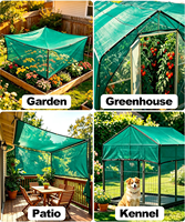 Toile occultante verte, toile pare-soleil avec anneau de fixation, protection UV, imperméable, couverture pour plantes de jardin, adaptée aux terrasses, aux tonnelles.