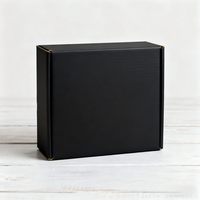 Conception gratuite BASSE quantité minimale de commande logo imprimé personnalisé couleur noire cosmétique parfum rouge à lèvres carton ondulé boîtes d'emballage postales
