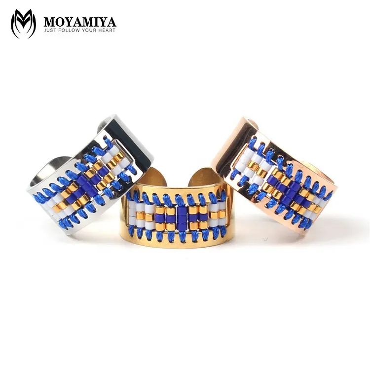 2020 Moyamiya erkek bileklik toptan Miyuki Pulsera Modern takı bilezik paslanmaz çelik takı