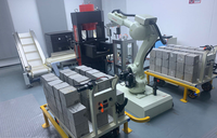 Sistema de Compresión de Cubos de Hormigón Automatizado e Inalámbrico para Operación Continua 24/7 con Alimentación/Descarga