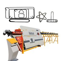 Cintreuse de fil CNC 2D pour treillis de construction, machine de cintrage automatique d'étriers en acier CNC avec découpe intégrée