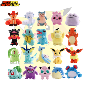 23-15Cm 9.06-5.9Inch Pokem Knuffels Pika Eevee Schattig Dier Knuffel Voor Kinderen Kinderen Pokem Knuffel