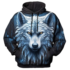 Sudadera con Capucha Oversize Unisex Estampada 100% Poliéster Tejido ODM para Otoño Estilo Urbano - Product Image 1