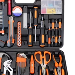 Ensemble <span class=keywords><strong>d</strong></span>'outils à main professionnels de 50 pièces, kit de réparation domestique, marteau, clé à molette, pinces, boîte à outils pour l'entretien domestique et le bricolage - Product Image 2