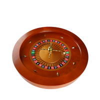 Qui YH — Roulette de luxe en bois massif de 18 pouces, roue de Poker, jeux de Poker