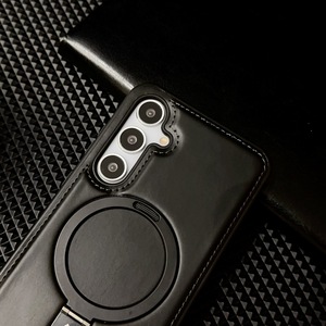 Funda de Teléfono de Cuero PU con Anillo Magnético para Samsung <span class=keywords><strong>Galaxy</strong></span> A54 A55 5G A05s A15 S24 S26 Ultra, Cargador Inalámbrico, Coque De Téléphone - Product Image 4