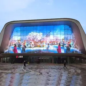 Shopping Mall Outdoor Indoor Advertising Wall Glass Transparent Led Window Display