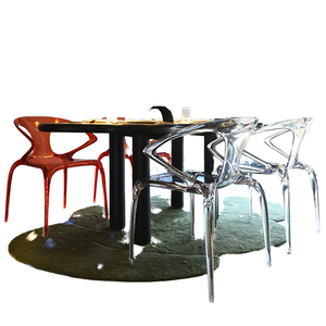 <span class=keywords><strong>Chaise</strong></span> de salle à manger en plexiglas personnalisée transparente moderne de l'entreprise nouveauté meubles de maison en plastique - Product Image 2