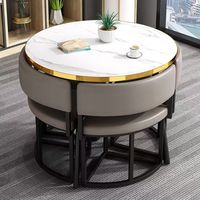 La chaise moderne nordique de table à manger de restaurant place la conception ronde durable pour l'usage occasionnel de balcon d'appartement