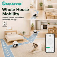 Kamera Pemantau Hewan Peliharaan WiFi Pintar Ramah Lingkungan Terlaris dengan Aplikasi Tuya Smart dan Penghindaran Rintangan Otomatis untuk Kucing