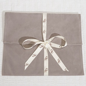 ซองจดหมายหนังเทียมสีเทาขนาด30*25ซม. สำหรับเสื้อผ้าอัญมณีซองแขนพิมพ์ลายสำหรับต่อผมกำมะหยี่ถุงของขวัญ - Product Image 3