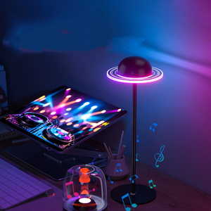 Lámpara de Mesa Recargable USB de 5V con Forma de Planeta, Luz Nocturna Creativa de Acrílico con Diseño de Luna Estrellada, Lámpara de Escritorio con Control Remoto - Product Image 4
