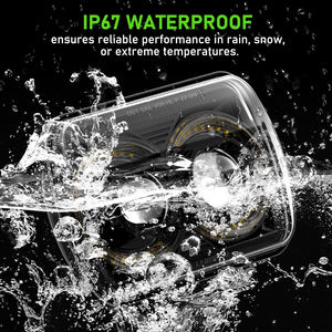 Phare LED carré 5x7 7x6, kit de phare LED pour camion 5x7 pouces, éclairage LED carré 5x7 pouces à faisceau haut/bas pour <span class=keywords><strong>Jeep</strong></span> <span class=keywords><strong>Cherokee</strong></span> <span class=keywords><strong>XJ</strong></span> Trucks - Product Image 5