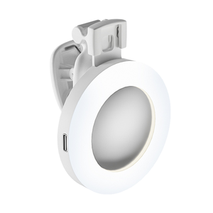 Luz de Relleno LED Circular Portátil Mini <span class=keywords><strong>Moonlight</strong></span> con Espejo para Fotografía Móvil D6, Transmisión en Vivo y Belleza, con Clip - Product Image 1