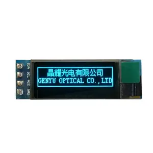 Genyu 128x32 resolution 0.91&quot; oled <strong>LCM</strong> Blue or white words SSD1306 driver Thin oled Display module - Product Image 1