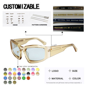 Gafas de sol rectangulares unisex con montura completa, montura degradada en negro y gris, protección UV 100% para conducir - Product Image 2