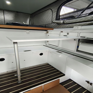 Caravana Todoterreno de Diseño Nuevo 2025, Remolque de Viaje de Estilo Moderno para Exteriores, Remolque RV para Camioneta con Elevación Manual del <span class=keywords><strong>Techo</strong></span> - Product Image 3