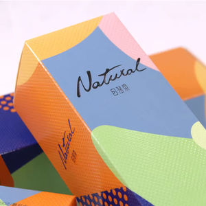 Caixa de Papel Simples Colorida Personalizada Impressa Caixa Tuck Branca Kraft para Pequenos Negócios Mini Caixa de Papelão para Cosméticos - Product Image 4