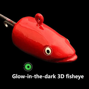 Gancho <span class=keywords><strong>de</strong></span> cabeza <span class=keywords><strong>de</strong></span> plomo tipo pez al por mayor 14g color Road subsoft Fish glow-in-the-Dark Fish Hook <span class=keywords><strong>Barb</strong></span> - Product Image 4