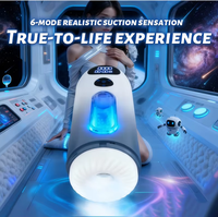 Masturbateur masculin à poussée automatique avec manchon vibrant 3D, Godet de masturbation pour hommes, Jouet sexuel pour hommes
