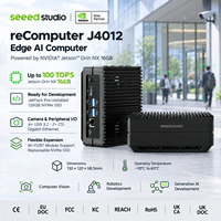 Seeed Studio ReComputer J4012 NVIDIA Jetson Orin NX 16GB 100 TOPS Komputer AI Edge Ringkas untuk Visi Komputer dan Robotika