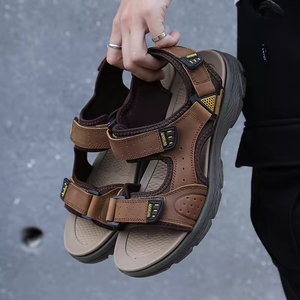 <span class=keywords><strong>Sandali</strong></span> da <span class=keywords><strong>Uomo</strong></span> <span class=keywords><strong>in</strong></span> Vera Pelle, Design Classico, Antiscivolo, <span class=keywords><strong>per</strong></span> Esterni e Spiaggia - Product Image 3