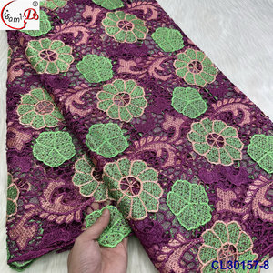 Venta caliente láser gasa guipur cordón secuencias de encaje bordado malla sostenible <span class=keywords><strong>vestidos</strong></span> de <span class=keywords><strong>fiesta</strong></span> precio al por mayor boda africana - Product Image 6