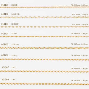 18K 14K 10K Cable Cadenas Collar Joyería De Oro Sólido de moda para mujeres - Product Image 2