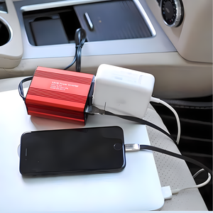 Convertisseur de courant automobile GCSOAR DC vers AC 200W avec double prise UA et double USB - Product Image 2