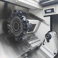 Centre de tournage CNC S300M à banc incliné, système Fanuc, broche simple, haute précision, pour travaux lourds, 220V