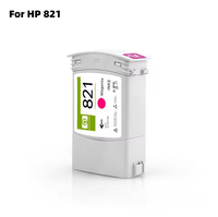 Kartrid Tinta Remanufaktur 400ml 7-warna 821 dengan Tinta Latex Berchip, Cocok untuk Printer HP Latex 310/330/360