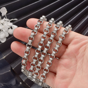 Fashion Trendy <b>Copper</b> Alloy fine jewelry chunky luxury design wholesale customizable silver plated unisex multi size necklace - Product Image 5