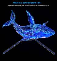 Pantalla de Ventilador Holográfico de Empalme con Forma Humana de Alta Resolución 1*3 de 65 cm, Ventilador LED con Holograma 3D, Otro Equipo Publicitario de Metal