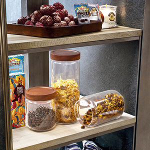 YOLOWE HOME Recipientes de Vidrio de Gran Capacidad para Almacenamiento de Alimentos, Frascos para Especias con Tapas Herméticas a Prueba de Fugas, Modernos - Product Image 2